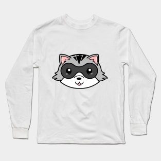 Kawaii Cute Raccoon Long Sleeve T-Shirt